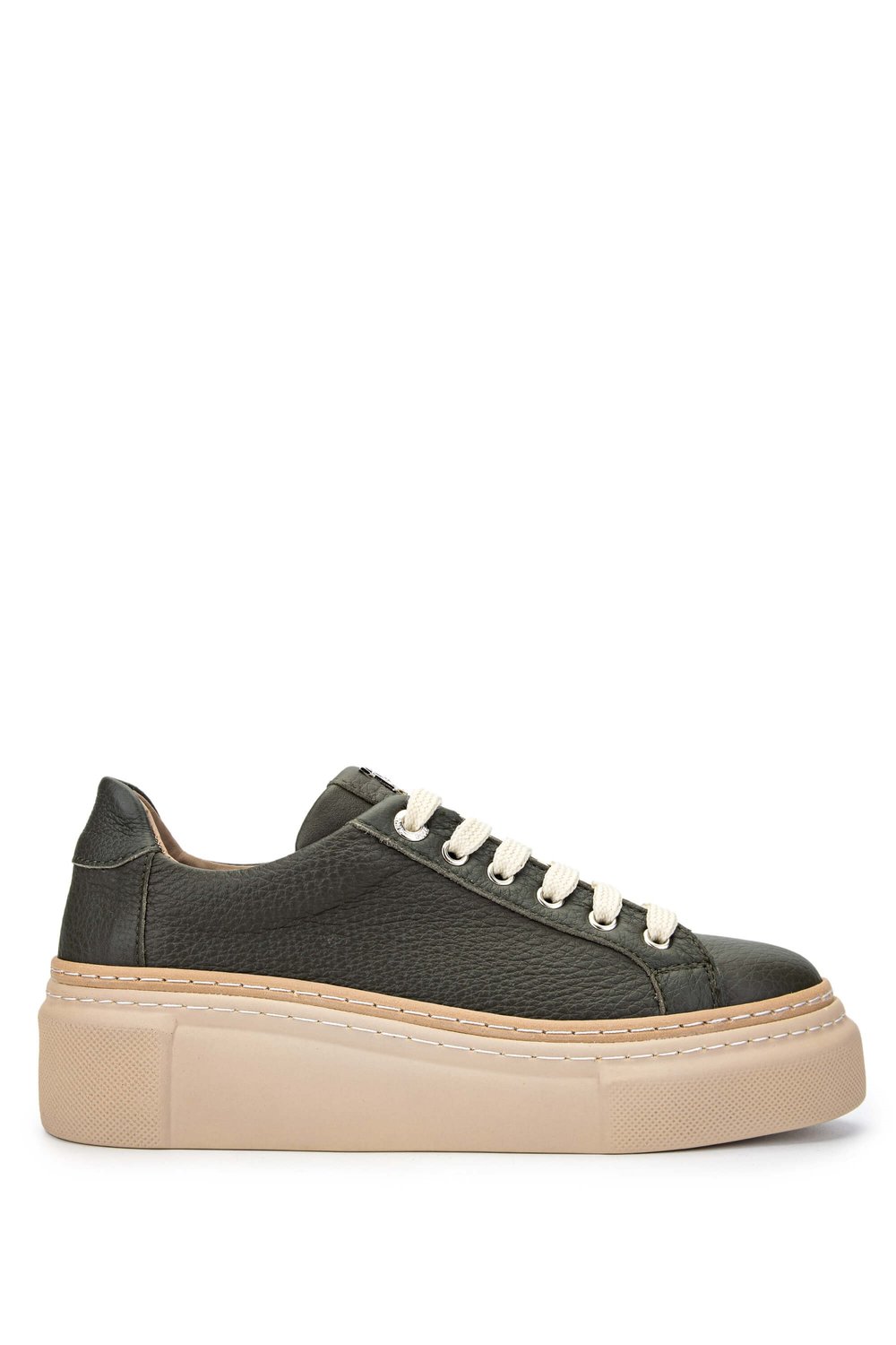 Tamer Tanca Kadın Hakiki Deri Haki Sneakers & Spor Ayakkabı