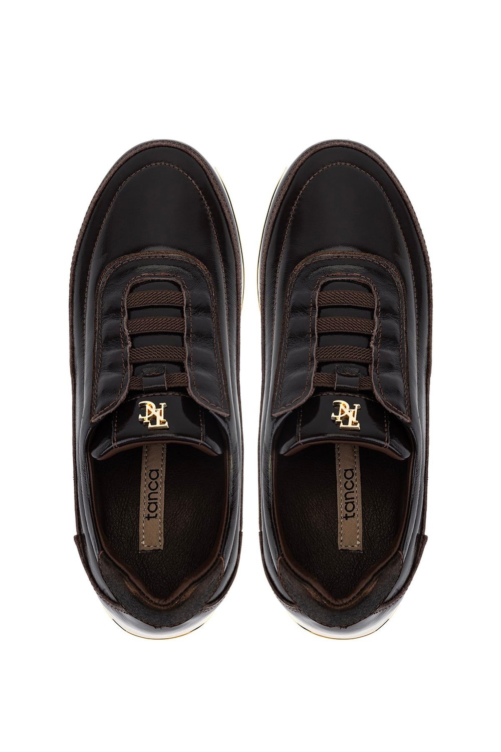 Tamer Tanca Kadın Hakiki Deri Kahverengi Rugan Sneakers & Spor Ayakkabı