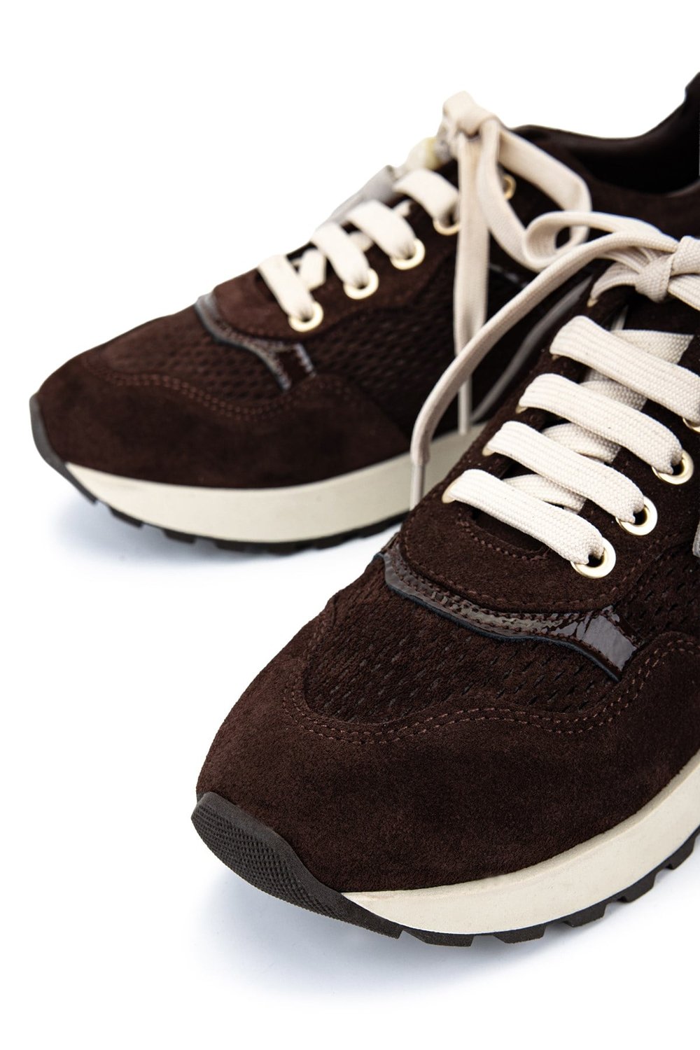 Tamer Tanca Kadın Hakiki Deri Kahverengi Süet Sneakers & Spor Ayakkabı