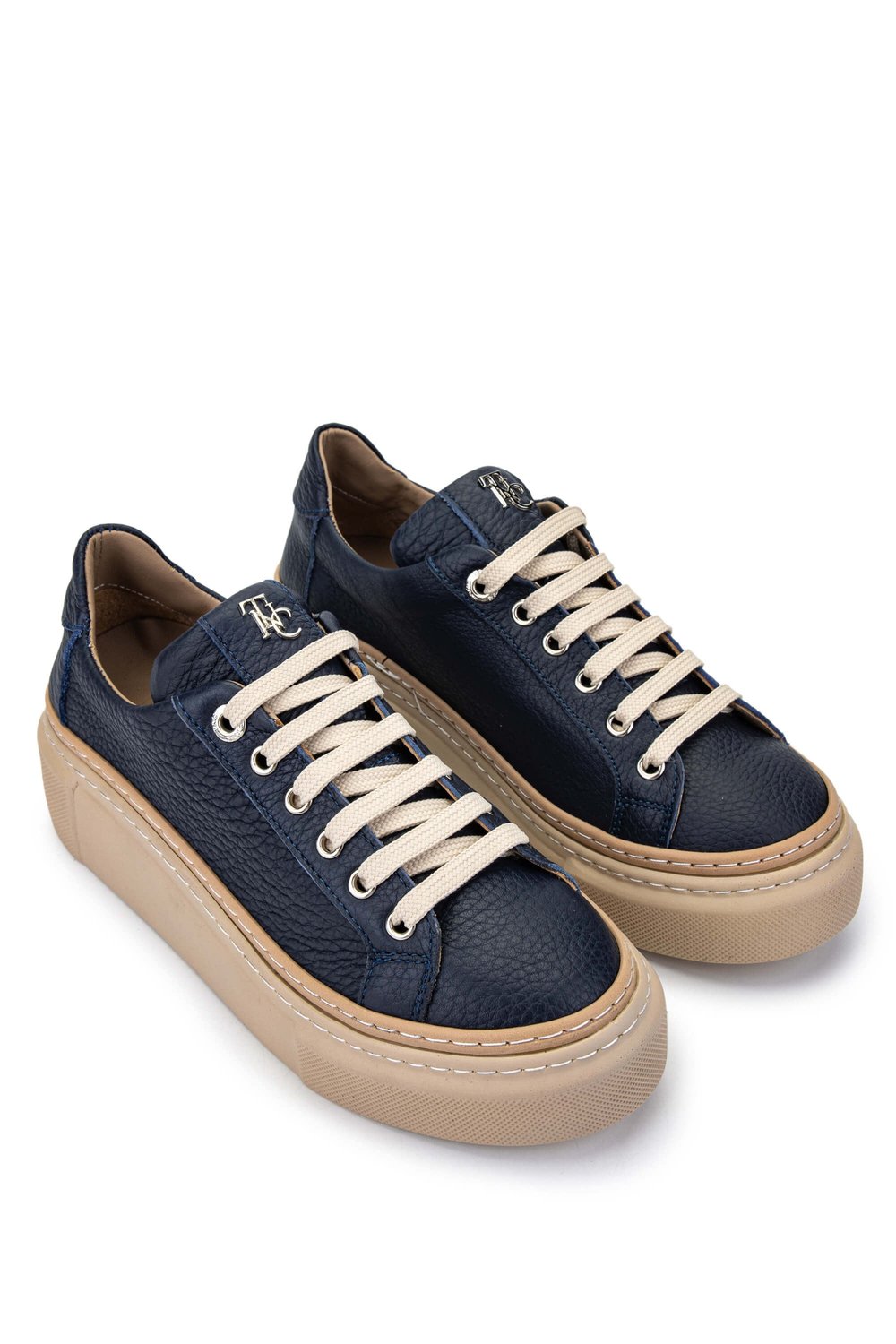 Tamer Tanca Kadın Hakiki Deri Lacivert Sneakers & Spor Ayakkabı