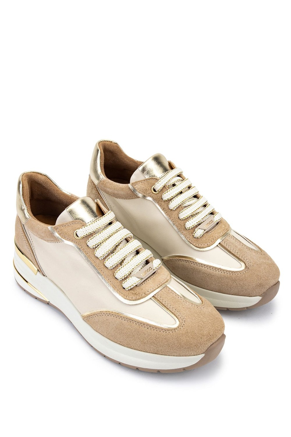 Tamer Tanca Kadın Hakiki Deri Pudra Sneakers & Spor Ayakkabı