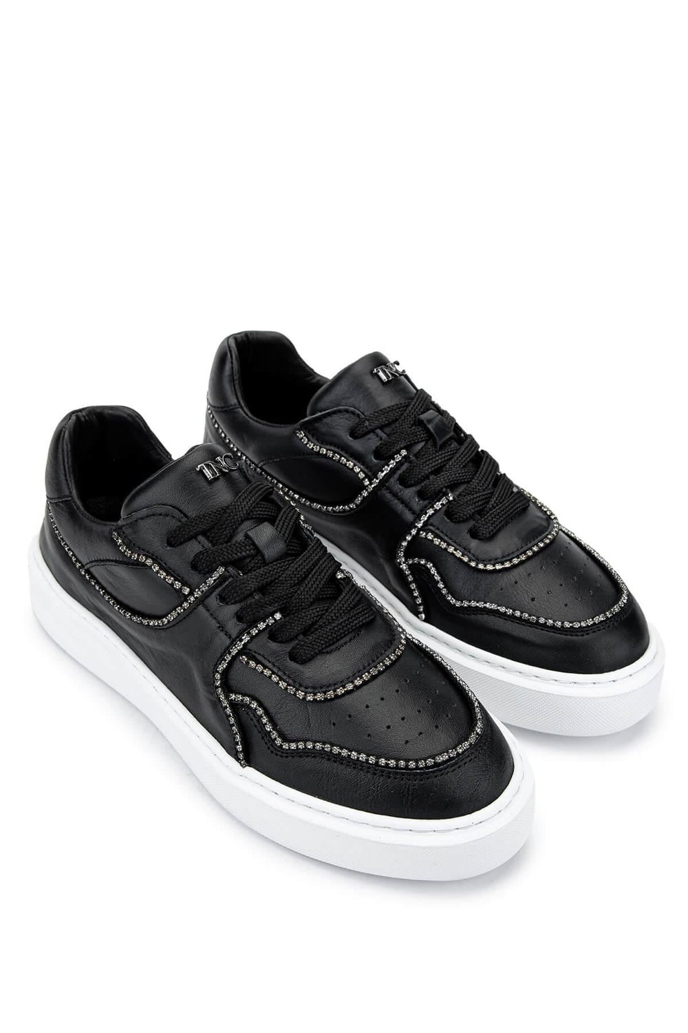 Tamer Tanca Kadın Hakiki Deri Siyah Deri Sneakers & Spor Ayakkabı