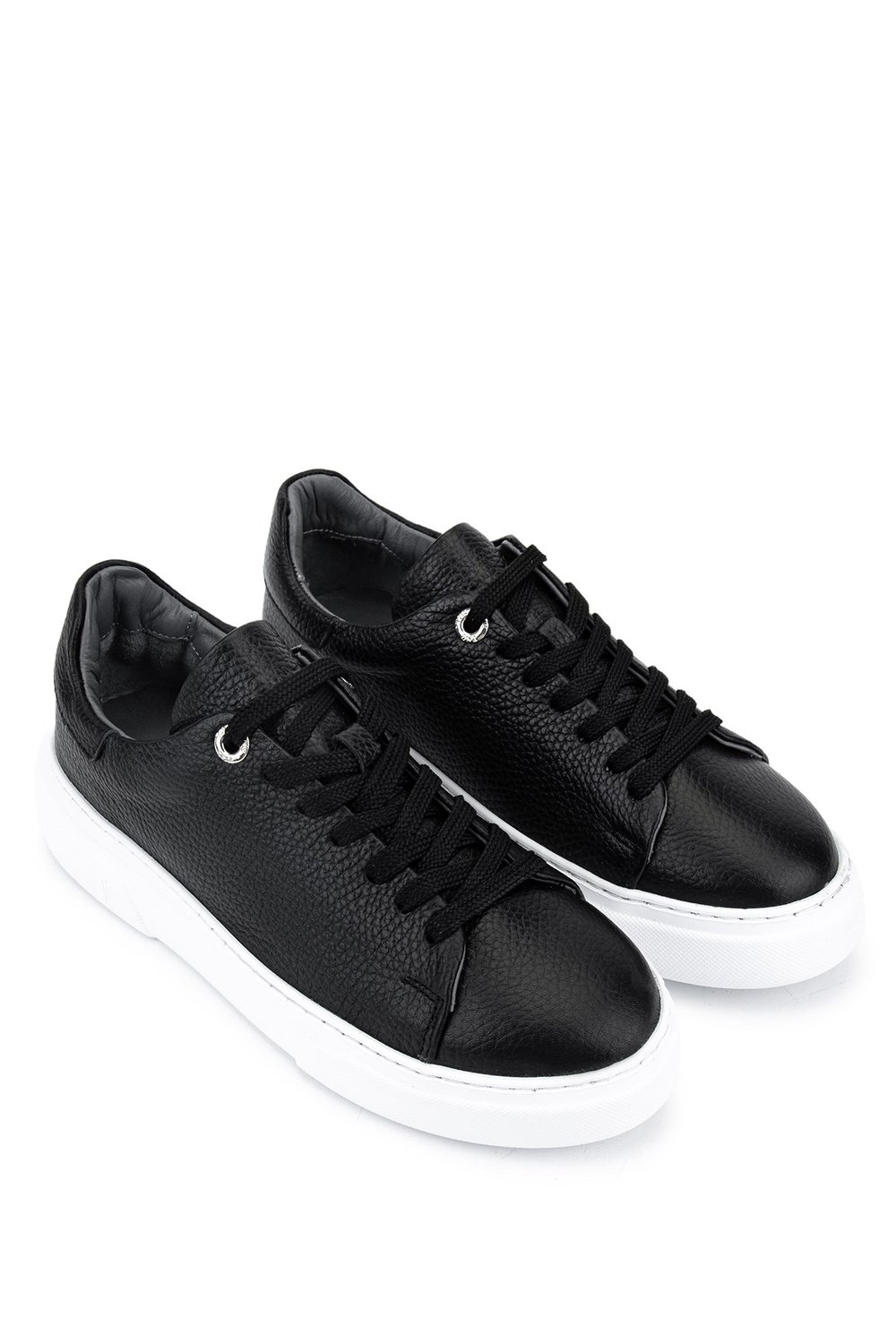 Tamer Tanca Kadın Hakiki Deri Siyah Floter Sneakers & Spor Ayakkabı