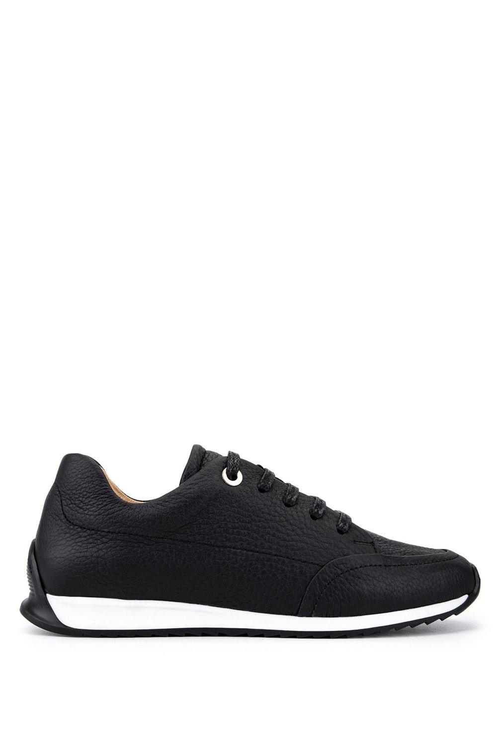 Tamer Tanca Kadın Hakiki Deri Siyah Floter Sneakers & Spor Ayakkabı