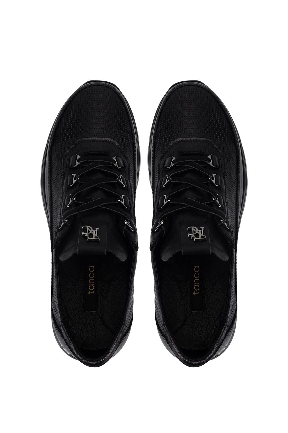Tamer Tanca Kadın Hakiki Deri Siyah Sneakers & Spor Ayakkabı