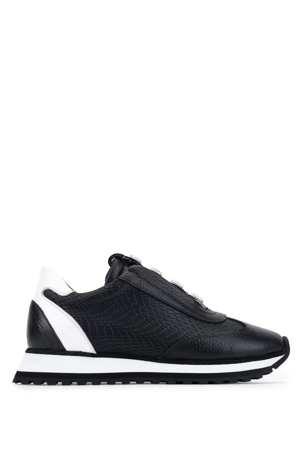 Tamer Tanca Kadın Hakiki Deri Siyah Sneakers & Spor Ayakkabı