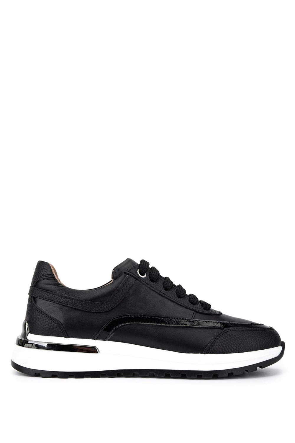 Tamer Tanca Kadın Hakiki Deri Siyah Sneakers & Spor Ayakkabı