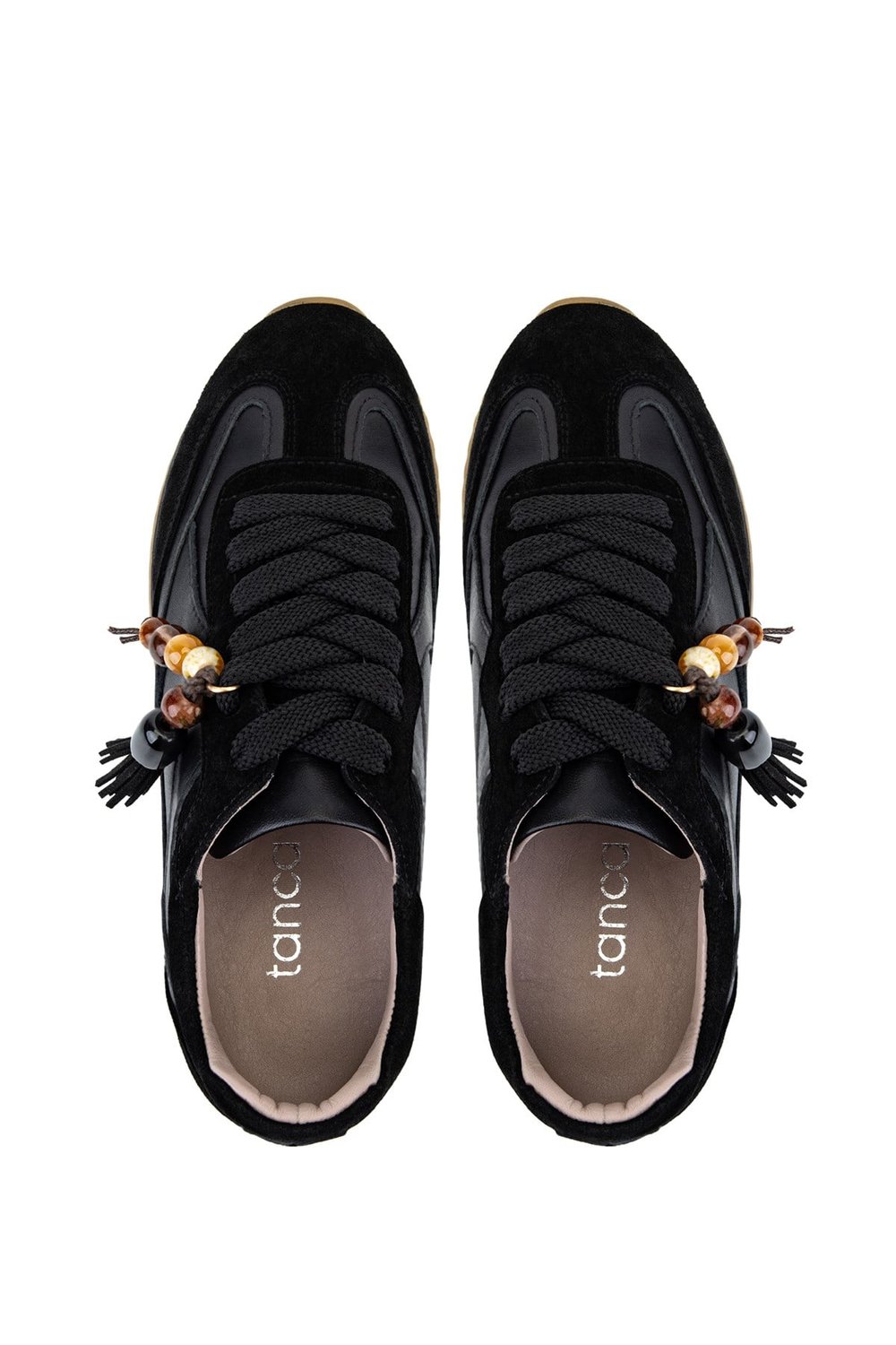 Tamer Tanca Kadın Hakiki Deri Siyah Sneakers & Spor Ayakkabı