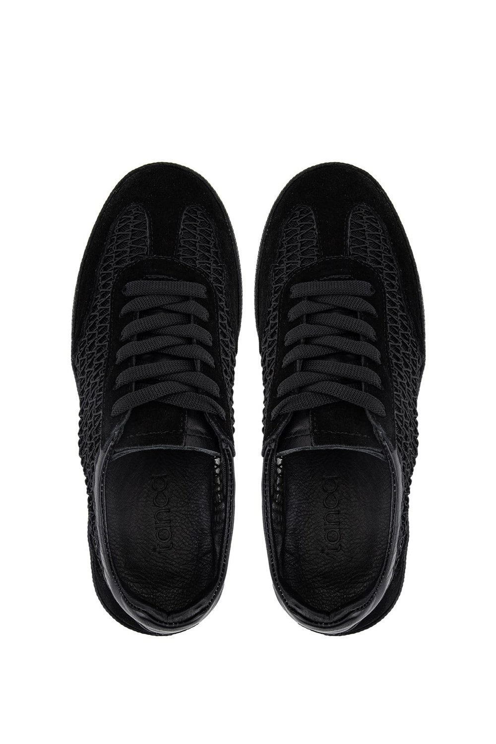Tamer Tanca Kadın Hakiki Deri Siyah Sneakers & Spor Ayakkabı