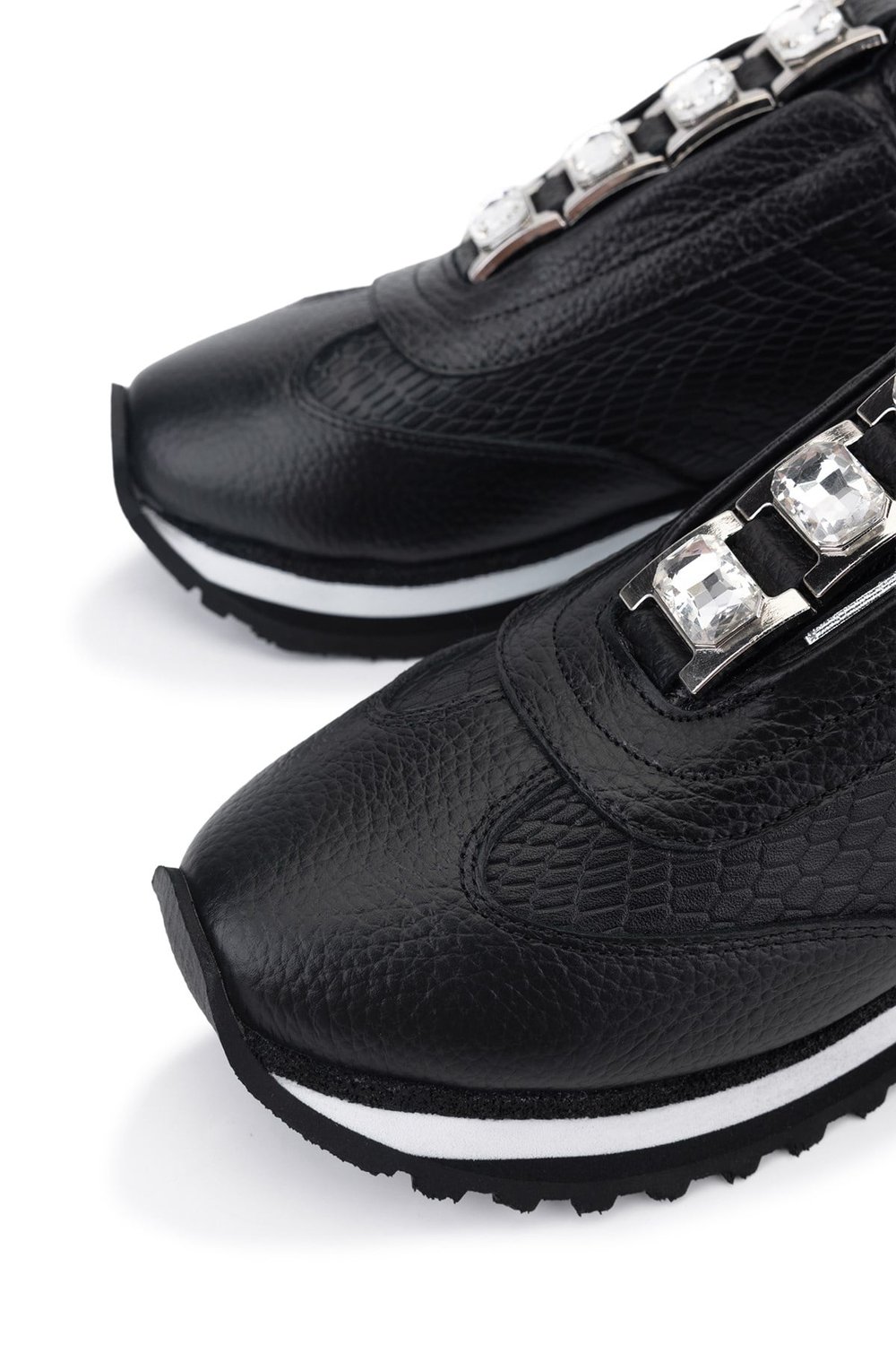 Tamer Tanca Kadın Hakiki Deri Siyah Sneakers & Spor Ayakkabı