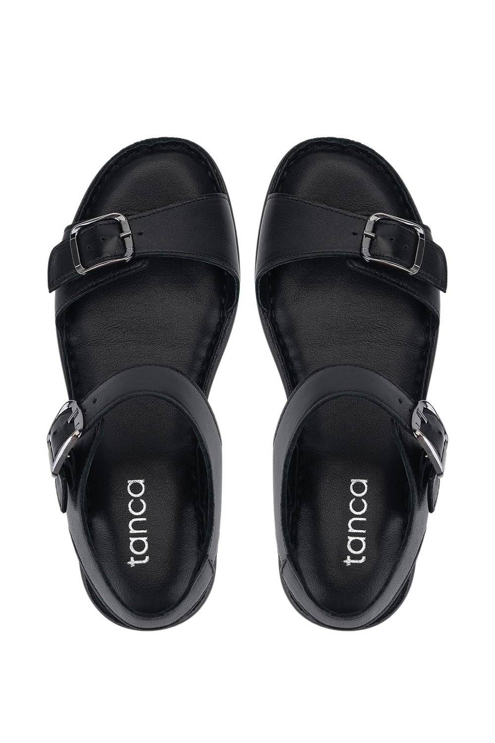 Tamer Tanca Kadın Siyah Comfort Sandalet