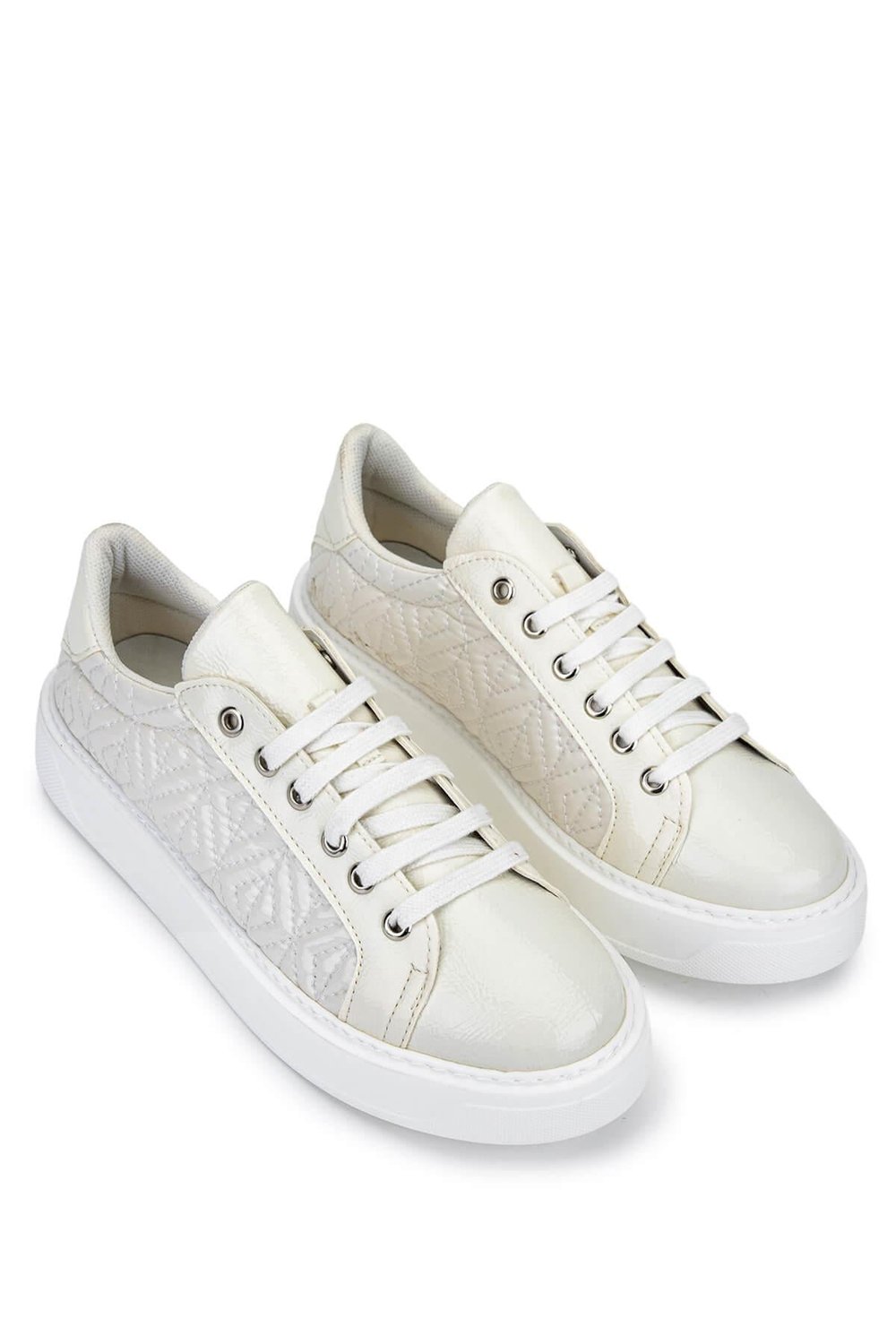 Tamer Tanca Kadın Suni Deri Beyaz Sneakers & Spor Ayakkabı