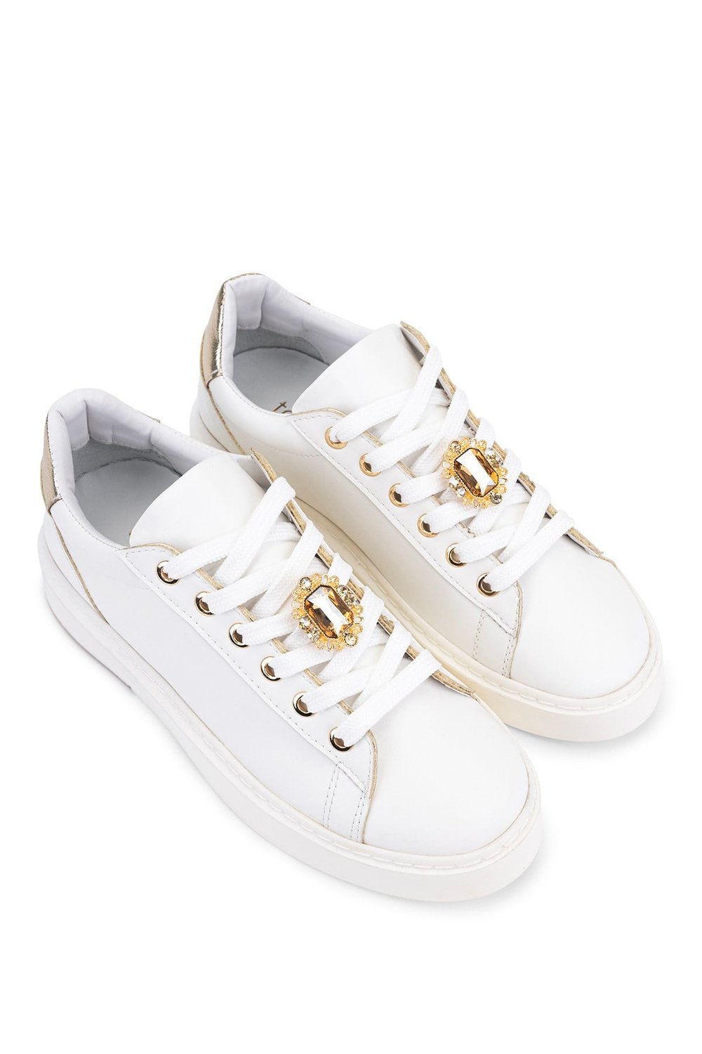 Tamer Tanca Kadın Suni Deri Beyaz Sneakers & Spor Ayakkabı