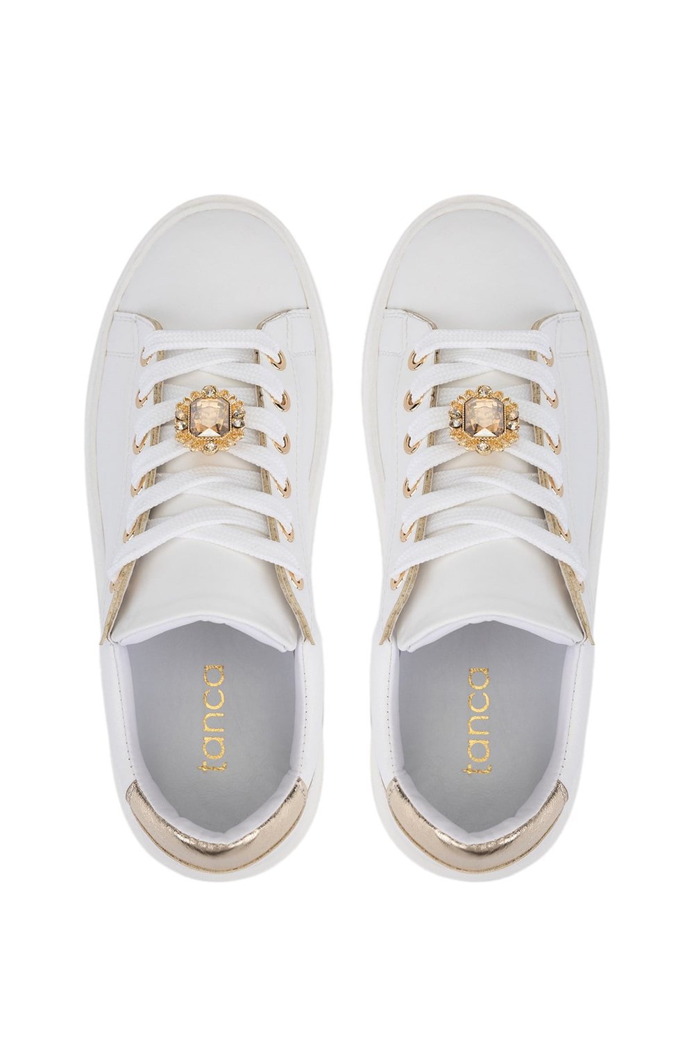 Tamer Tanca Kadın Suni Deri Beyaz Sneakers & Spor Ayakkabı