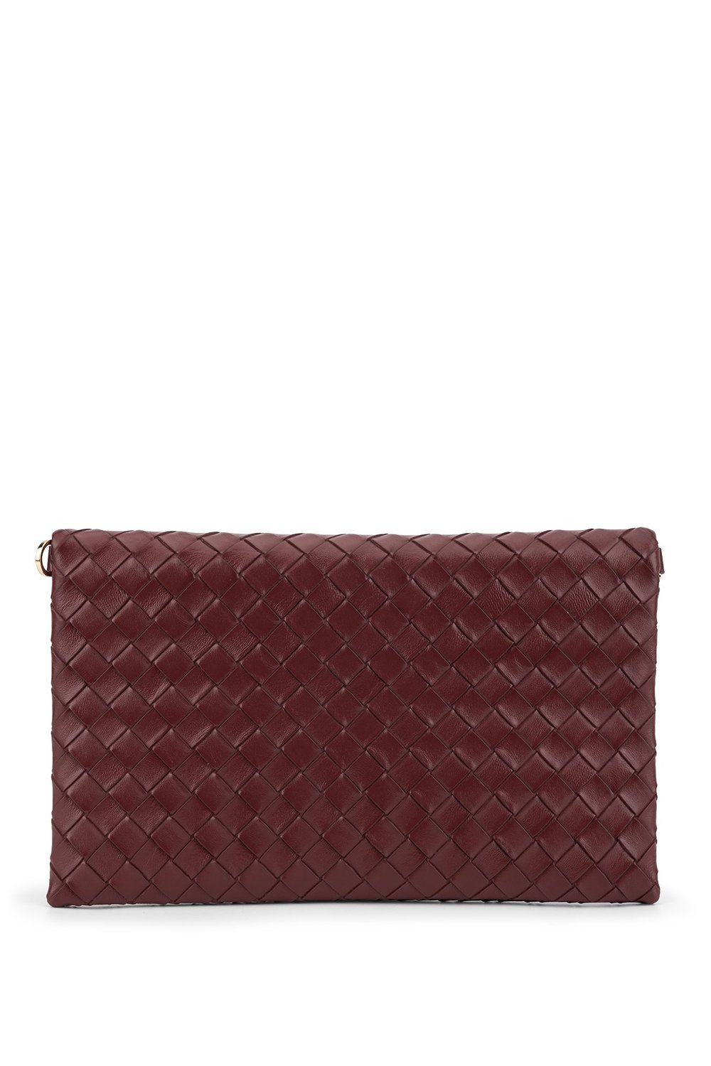 Tamer Tanca Kadın Suni Deri Bordo Clutch Çanta