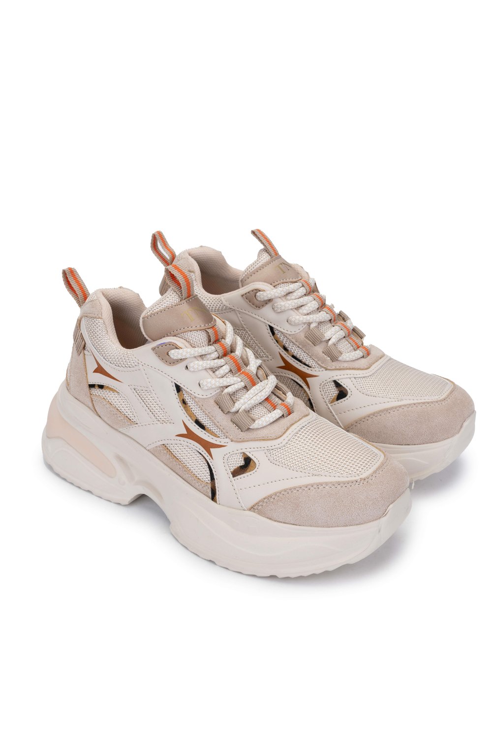Tamer Tanca Kadın Tekstil/Vegan Bej Sneakers & Spor Ayakkabı