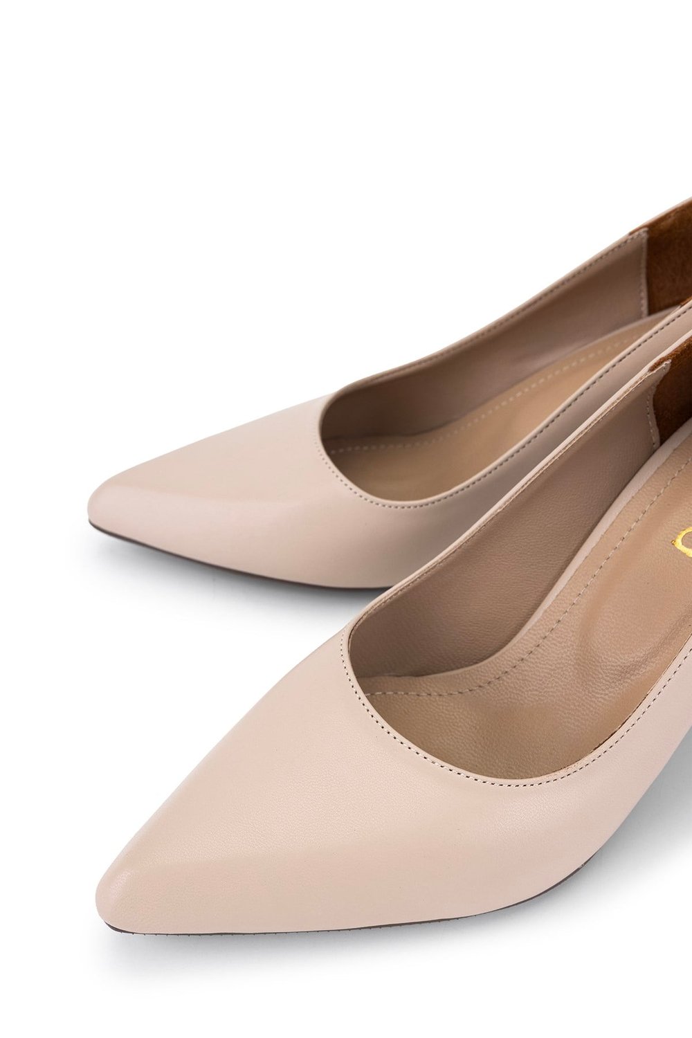 Tamer Tanca Kadın Vegan Bej Stiletto Ayakkabı
