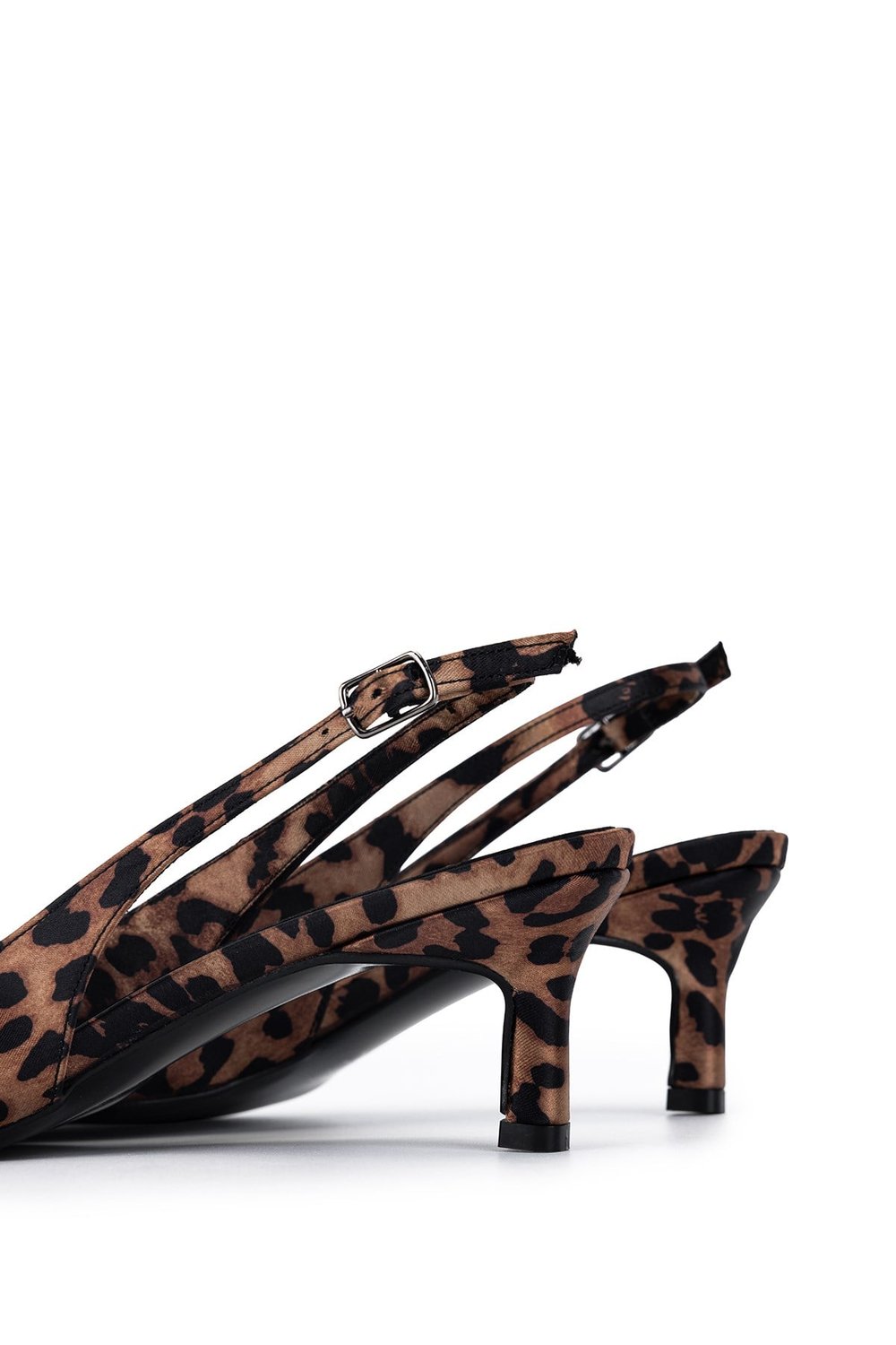 Tamer Tanca Kadın Vegan Leopar Topuklu Ayakkabı