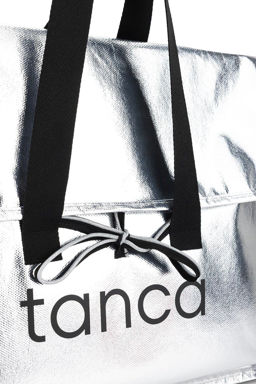 Tamer Tanca Unisex Tekstil Gümüş Orta Bez Poşet Çanta