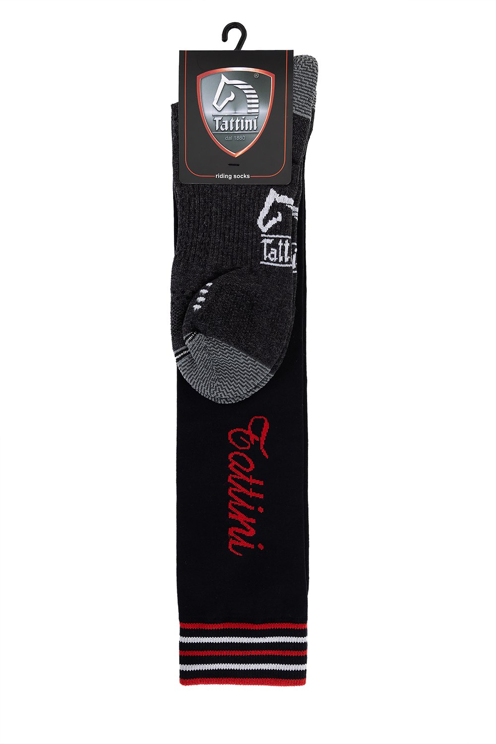 Tattini Unisex Tekstil Siyah Binici Çorap