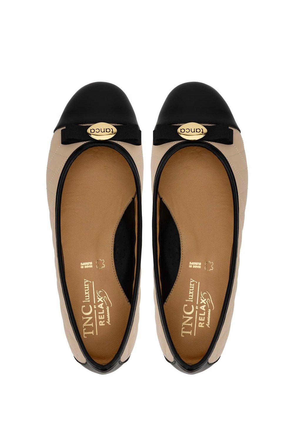 Tnc Luxury Kadın Hakiki Deri BLACK/NOCE Comfort Ayakkabı