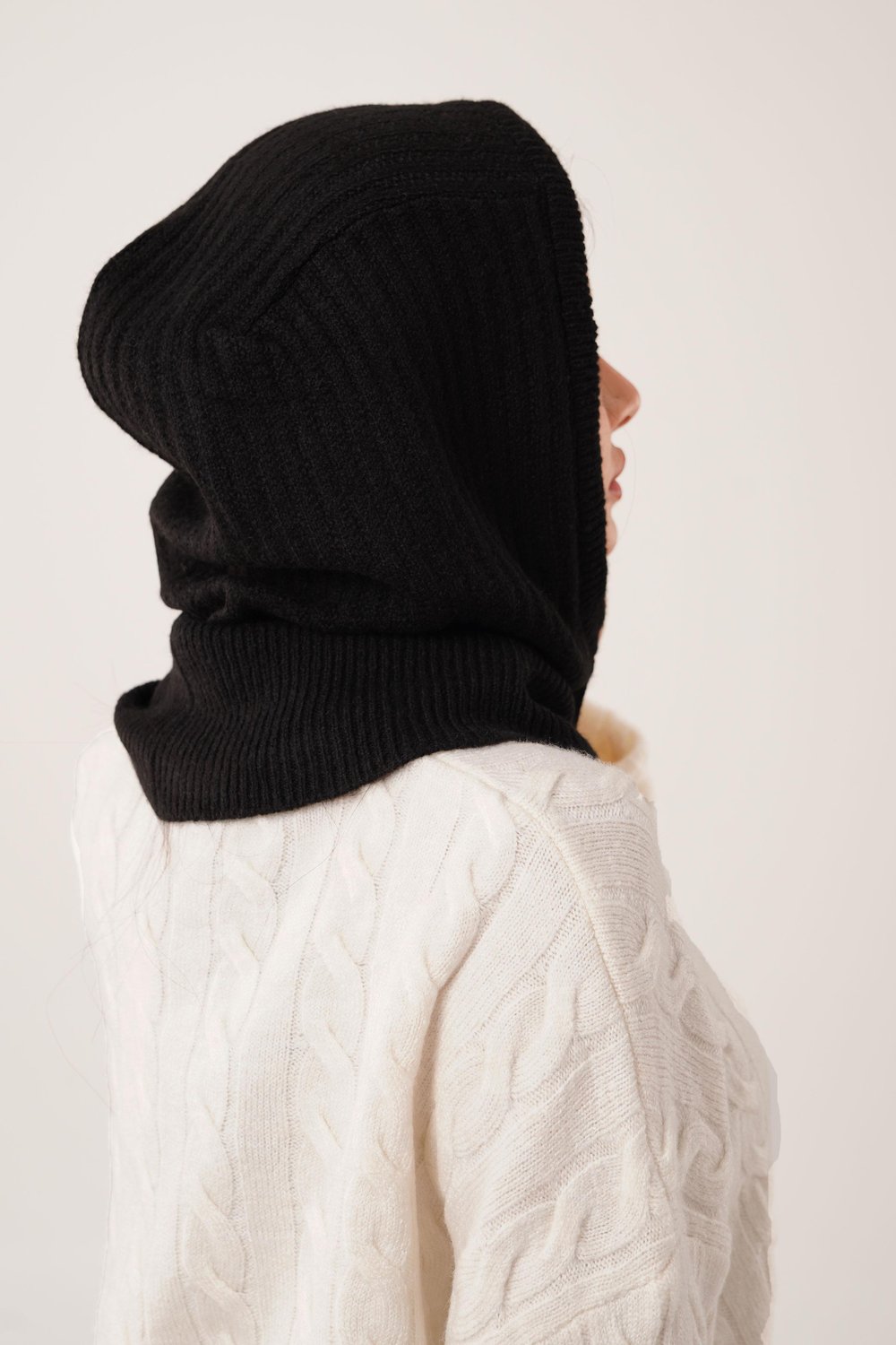 Balaklava Model Triko Siyah Bere