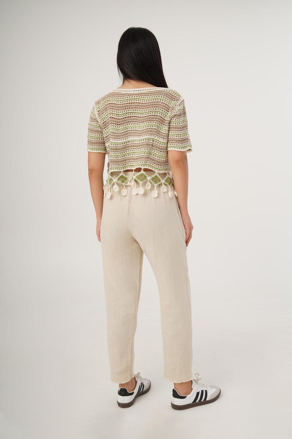 Kısa Kol Örgü Model Taba Crop