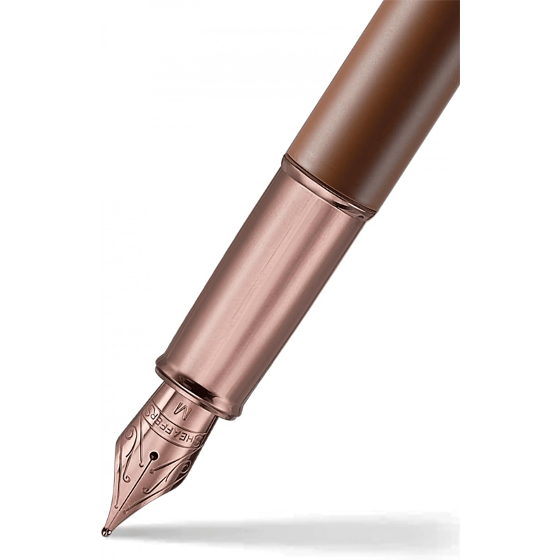 Sheaffer 100 Coffee Edition Dolma Kalem Mürekkep Hediyelik Kalem Seti ,M Uç ,Mat Kahve / 9374S-0