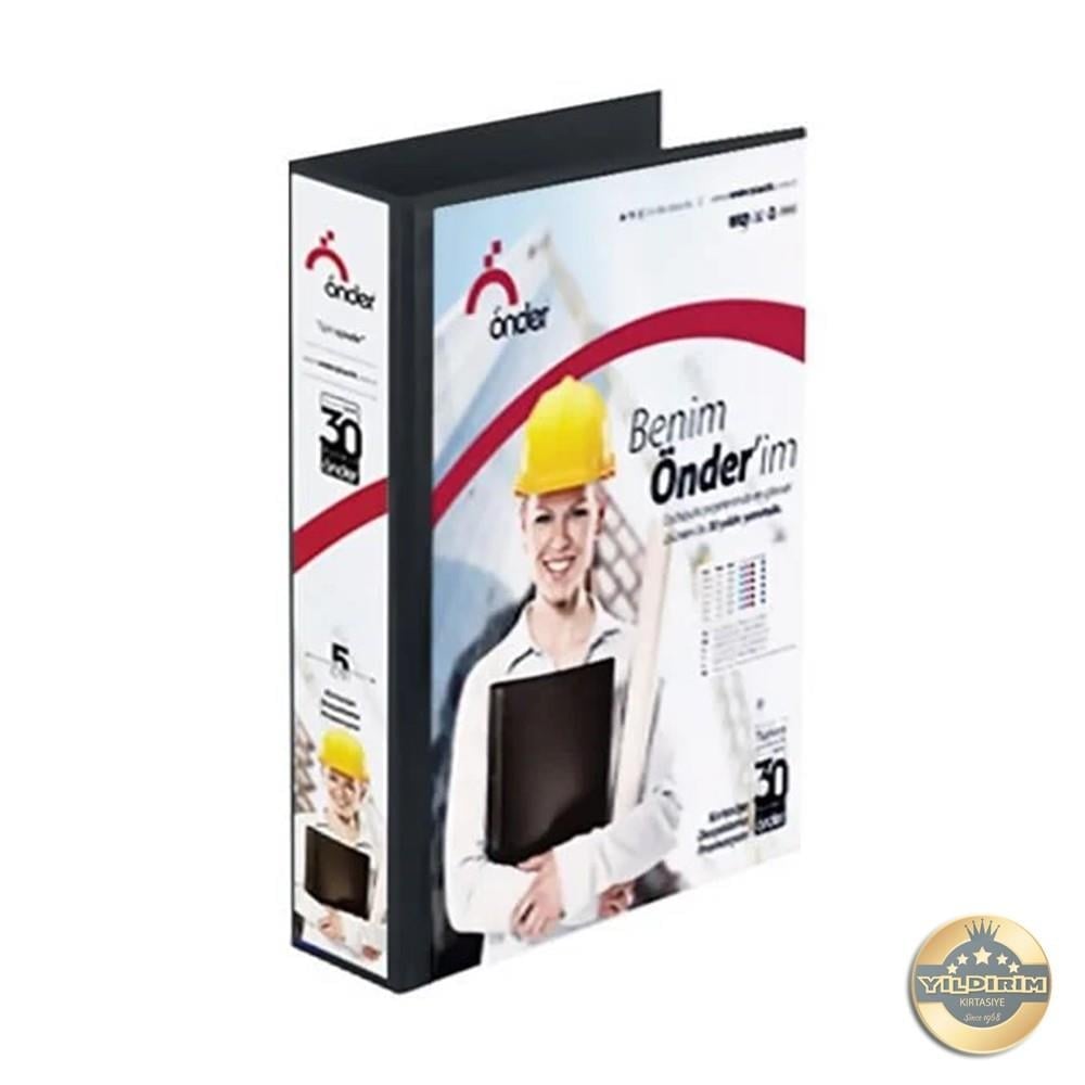 Önder 2005-3 2 Halkalı 5 cm Siyah Firma Klasörü