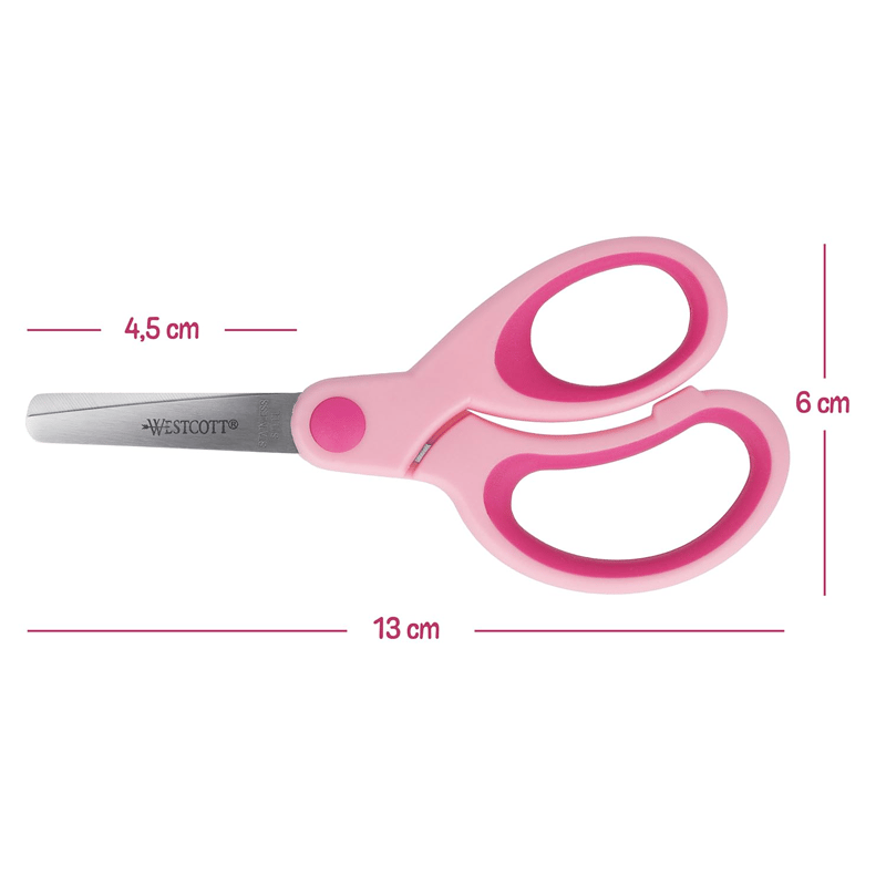 Westcott 20581 Yumuşak Saplı Makas Pembe