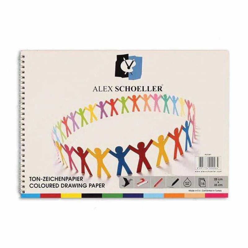 ALEXALEX ALX-841 25X35 KOLEJ FON BLOĞU 160GR.15Lİ225500