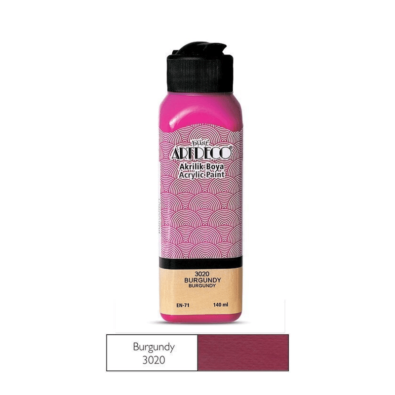 ARTDECOARTDECO 070R-30.. AKRİLİK BOYASI 140ML 3020 BURGUNDYY0005462