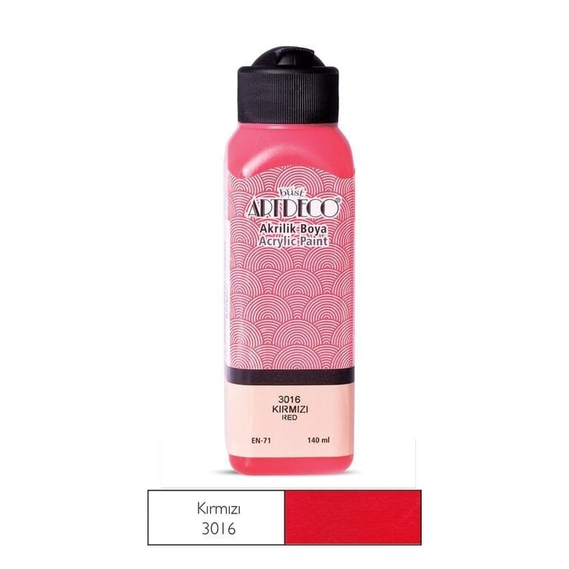 ARTDECOARTDECO 070R-36.. AKRİLİK BOYASI 140ML 3016 KIRMIZIY0002354