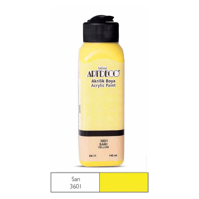 ARTDECOArtdeco Akrilik Boya 140 Ml Sarı 70R-36018698517933090