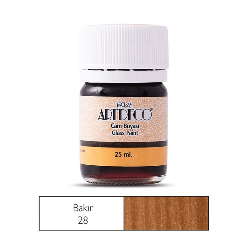 ARTDECOARTDECO Y-30A METALİK CAM BOYASI BAKIRY0002380