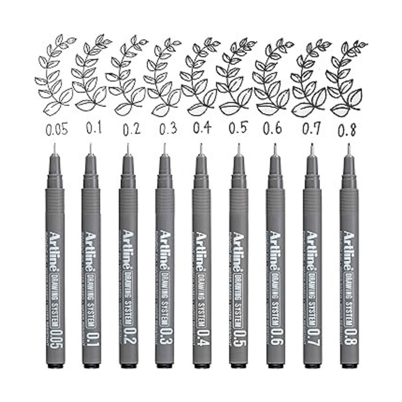 Artlıne 2303 Siyah Çizim Kalemi 0.03