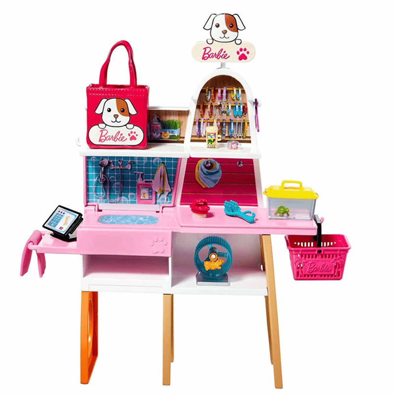 Barbie Ve Evcil Hayvan Dükkanı Oyun Seti