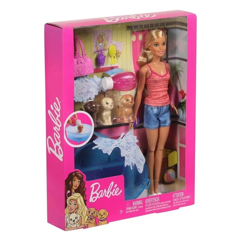 Barbie ve Köpekleri Banyo Keyfinde Oyun Seti GDJ37