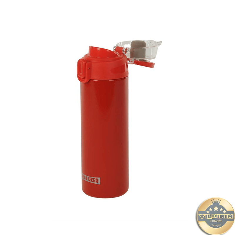 Bear & Deer Matara Çelik Şeffaf Kapak 450 ml