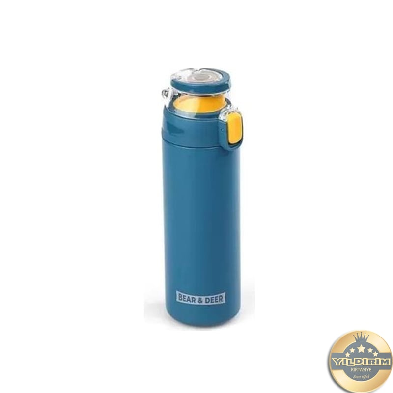 Bear & Deer Matara Çelik Şeffaf Kapak 450 ml