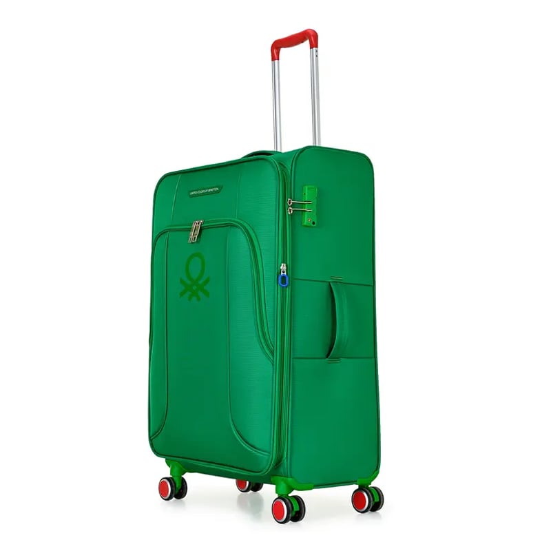 Benetton United Colors Of Benetton Yeşil Unisex Çekçekli Kumaş Valiz 14Bnt3100-01-Ysl