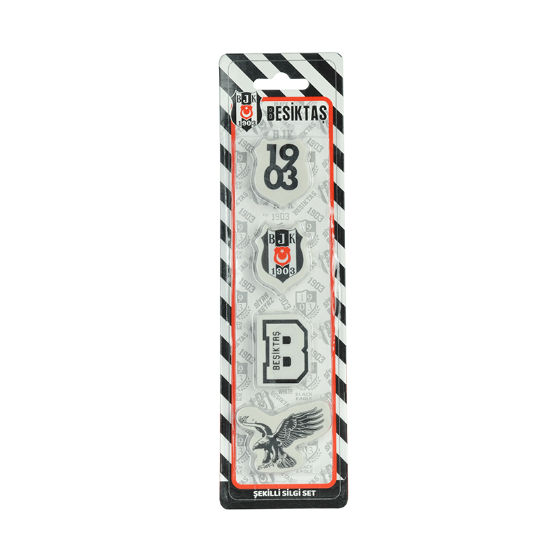 MarkasızBEŞİKTAŞ 4LÜ BLİSTER SİLGİ8698684393895