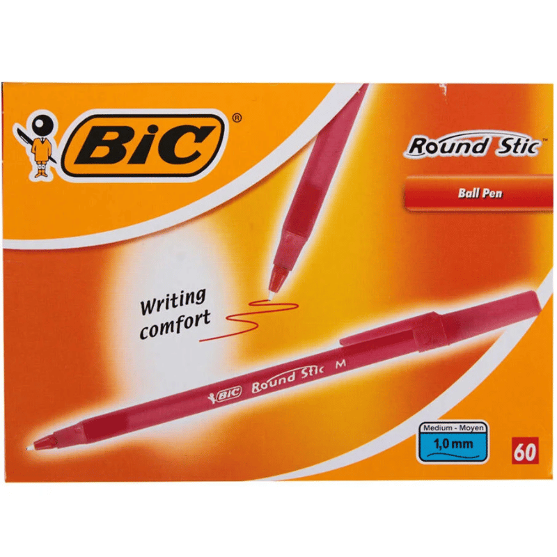Bic Round Stic Tükenmez Kalem 1 mm Kırmızı 60lı Paket