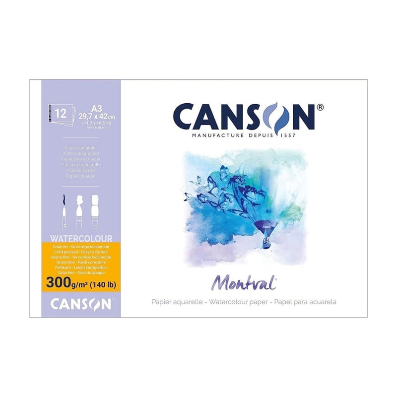 Canson Montval Suluboya Defteri A3 300gr 12yp