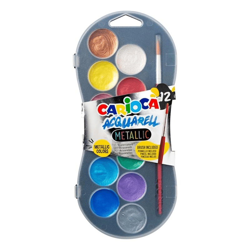 CARİOCACARİOCA SULU BOYA 30 MM.12'Lİ METALİKKRDNZ.42407
