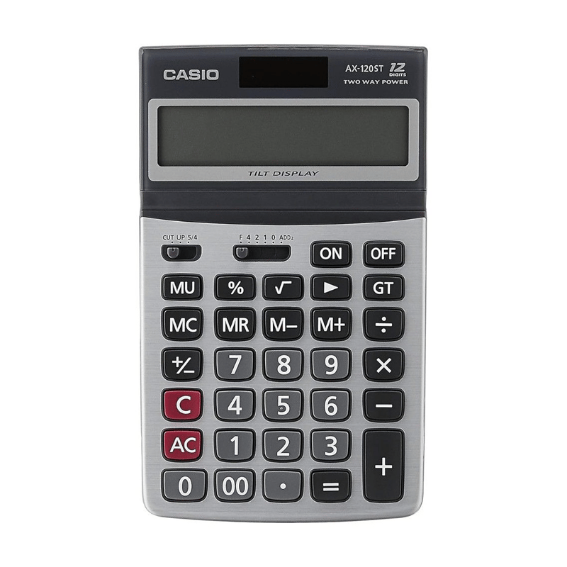 Casio Ax-120St Oynar Başlıklı Hesap Makinesi