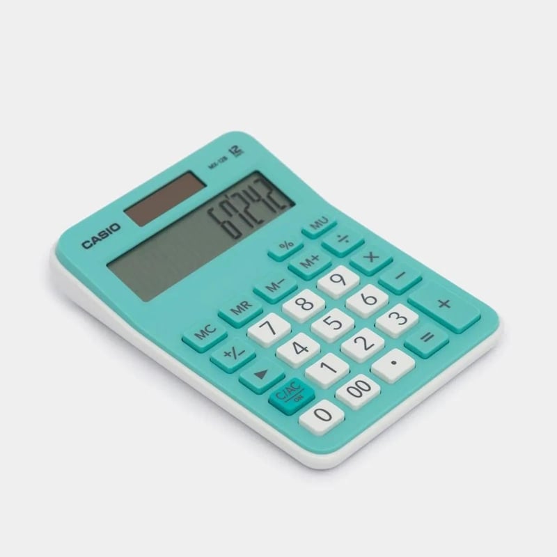 Casıo Mx-12B-Gn Yeşil Hesap Makinası Masaüstü