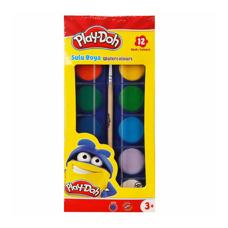 PLAY-DOHCEREN PLAY-SU003 PLAYDOH 12RENK BÜYÜK SULUBOYA8697548850239