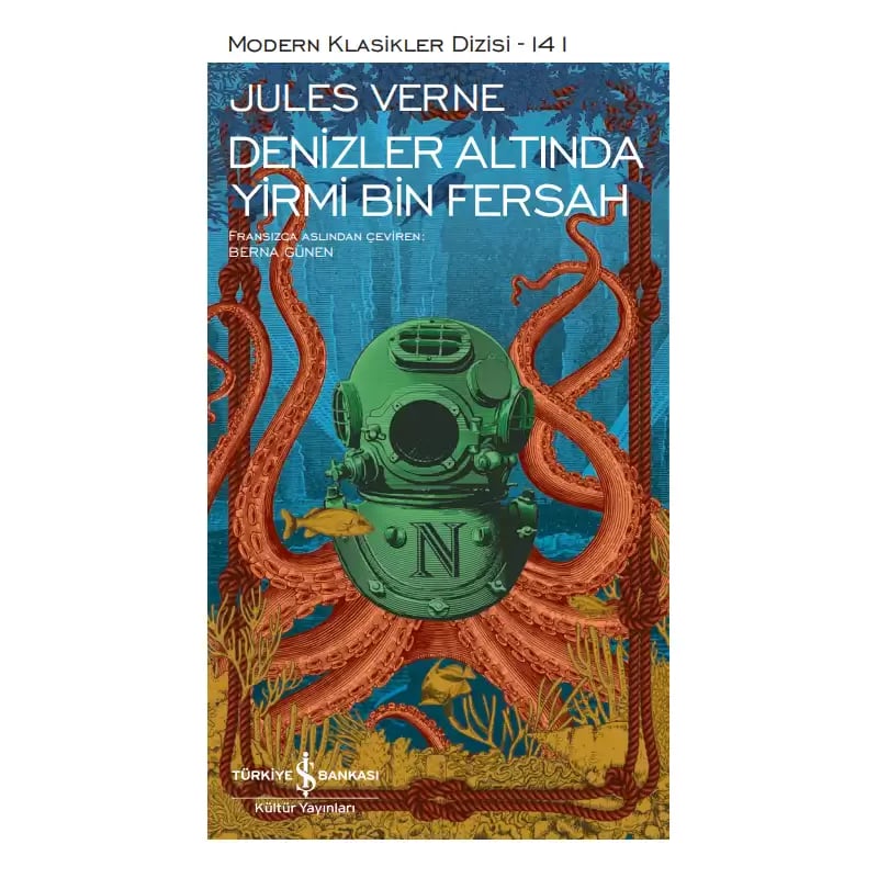 KİDA KİTAP YAY.Denizler Altında Yirmi Bin Fersah (Şömizli) İş Bankası Kültür YayınlarıY00050764