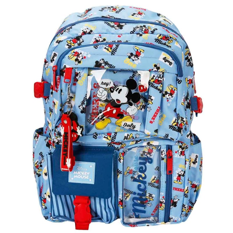 Dısney Mickey Mouse Desenli Mavi Okul Çantası